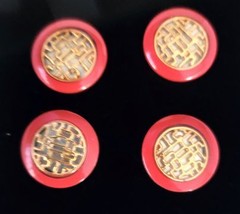 Magnetic Horse Show Number Pins Red Haiku Set of 4 NEW - $24.99
