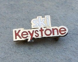 KEYSTONE Gold Tone Resort Travel Vintage Skiing Ski Souvenir Lapel Pin Colorado - £7.02 GBP