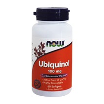 NOW Foods Ubiquinol 100 mg., 60 Softgels - $31.85