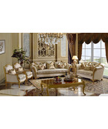 Opulent Gold &amp; Ivory 6-Piece Living Room Set - $11,030.55 CAD