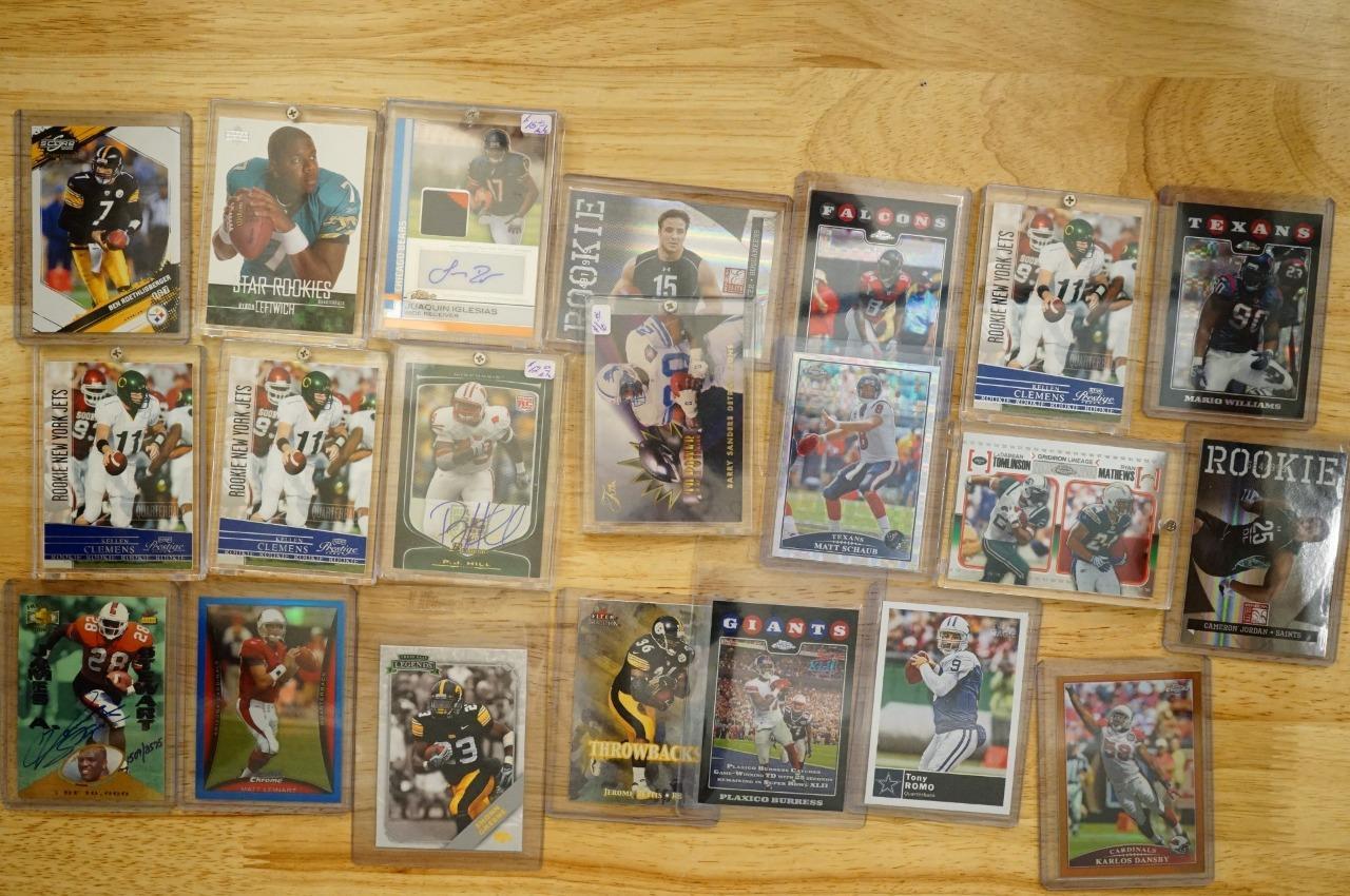 Football NFL Trading Cards Dealer Lot 20 Relic LE Autos SP Refractors Xf... - $44.54