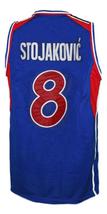 Stojakovic Jugoslavija Yugoslavia Basketball Jersey New Sewn Blue Any Size image 5