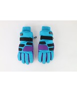 Vintage 90s Streetwear Distressed Color Block Insulated Winter Gloves Te... - $727.31 MXN