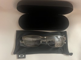Oakley OX5038 METAL PLATE Brushed Chrome Eyeglass Frames - $228.00