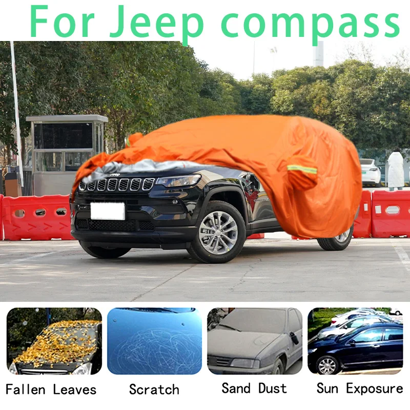 For Jeep  compass  Waterproof car covers super sun protection dust Rain car Hail - £102.69 GBP