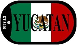 Yucatan Mexico Flag Metal Novelty Dog Tag Necklace DT-3440 - £12.74 GBP