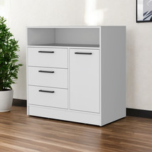 35&quot; White Three Drawer Dresser - $13,730.80 MXN