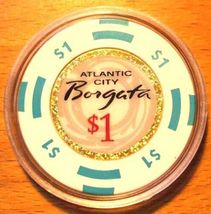 (1) $1. Borgata Casino Chip - Atlantic City, New Jersey - Bud Jones - £6.33 GBP