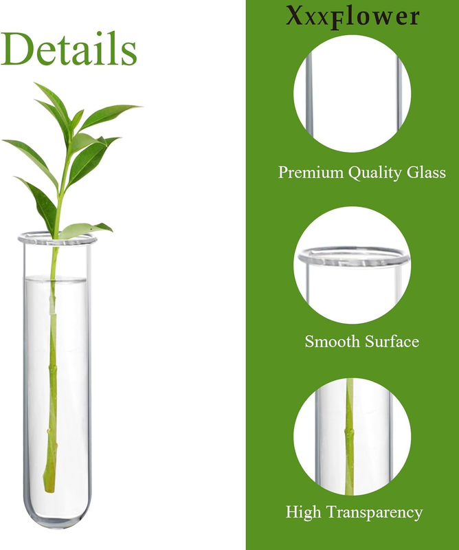 XXXFLOWER Glass Propagation Stations Accessories Glass Test Tubes Tiered Planter Item image 4