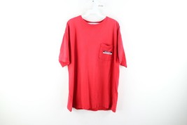 Vtg 90s Nautica Competition Mens Medium Distressed Double Sided Pocket T-Shirt - £26.25 GBP