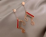 Ess steel lovely small ear studs for women charm musical note earring jewelry gift thumb155 crop