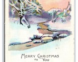 Merry Christmas to You Winter Landscape and Poem DB Postcard Z6 - $2.92