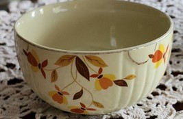 Vintage Hall&#39;s Superior ~ AUTUMN LEAF ~ 6&quot; Bowl ~ 1 Quart ~ Stoneware Bowl - £35.86 GBP