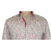 Men Shirt J.Valintin Turkey Usa All Egyptian Cotton High Neck 3325-01 Red image 8