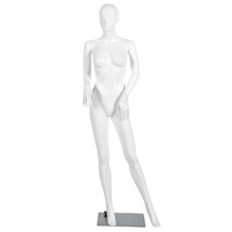 Costway 5.8FT Female Mannequin Plastic Full Body Dress Form Display w/Ba... - $169.99