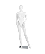 Costway 5.8FT Female Mannequin Plastic Full Body Dress Form Display w/Ba... - £135.88 GBP