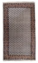 Handmade vintage Indian Seraband rug 2.9&#39; x 5.2&#39; (89cm x 160cm) 1970s  - £707.61 GBP