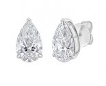 Diana M Jewels 10.00 Cts Lab Grown Pear Cut Stud Earrings Size One Size - $3,802.59
