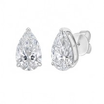 Diana M Jewels 10.00 Cts Lab Grown Pear Cut Stud Earrings Size One Size - $4,651.02