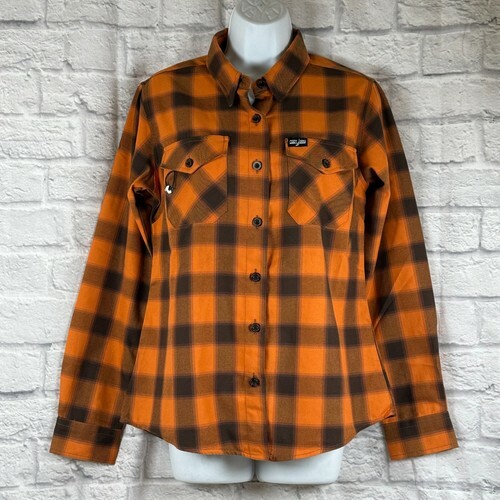 Dixxon Flannel Co Cody Jinks Femmes M Chemise D-Tech Oranges à Carreaux ... - $103.93