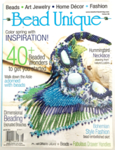 Bead Unique Magazine #8 Spring 2006 Art Jewelry Home Decor Fashion DIY C... - $6.89