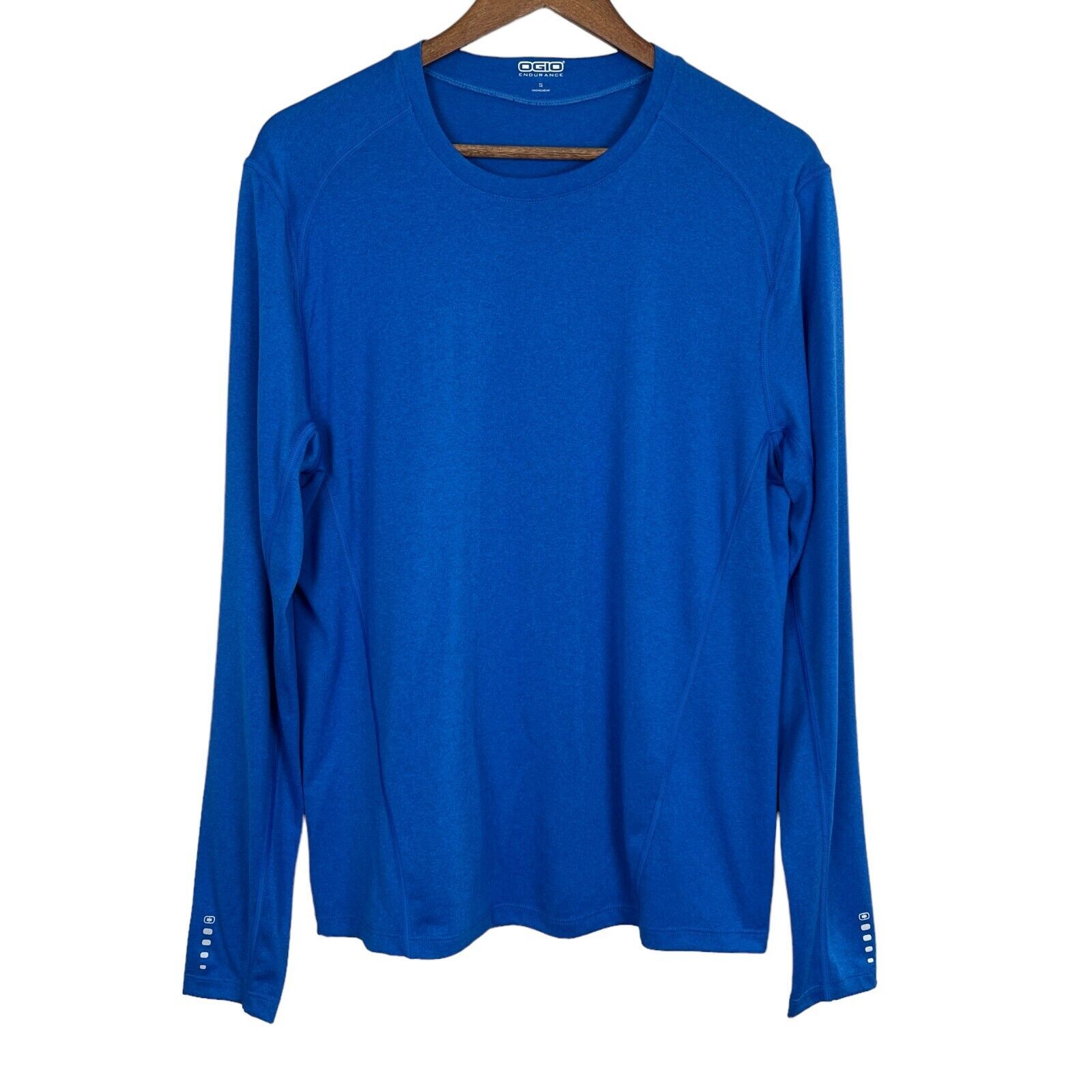 Ogio Endurance Shirt Mens Small Blue Active Breathable Lightweight Long Sleeve - $17.98