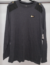 Cavi 3XL Shirt Black L/S Military Henley Pocket Cotton Blend Thermal XXXL - £19.29 GBP