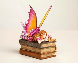 Artist Amy Brown Lovely Book Club Fae Faery Fairy Bookworm 7&quot; Statue Fig... - $43.01