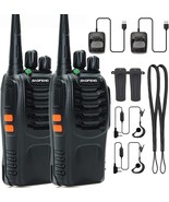 Baofeng Long Range Walkie Talkies Rechargeable Earpiece Camping 2pcs - €24,80 EUR