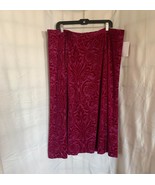 NWT Bob Mackie Wearable Art Pink Embossed Skirt Size 2X - £29.46 GBP