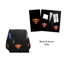 Superman Embroidery Server Book and Apron Set  - $43.90