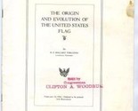 The Origin &amp; Evolution of the United States Flag Clifton Woodrum 1926 - $24.72