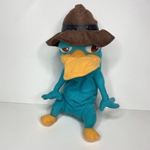 Phineas and Ferb Plush Reversible Perry Platypus Agent P Stuffed Animal 15&quot; - £18.96 GBP