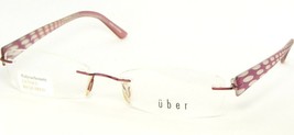 New Uber Ink Burgundy Eyeglasses Glasses Metal Rimless 54-18-145mm Korea (Notes) - £22.01 GBP