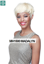Midway Bobbi Boss MH1500 Hh Madalyn 100% Human Hair Short Tappered Style Wig - £23.56 GBP