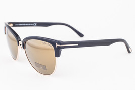 Tom Ford FANY 368 01G Black Gold / Gold Mirror Sunglasses TF368 01G 59mm - £135.90 GBP