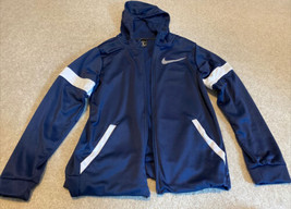 NIKE Kids Boys Dri-Fit Track Jacket Navy Blue &amp; White Size XL - $28.04