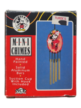 Vintage Disney Mini Wind Chime Minnie Dancing Ornament Hand Painted Mickey &amp; Co. - £8.11 GBP