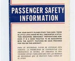 Delta Airlines B-727-200 Series Passenger Safety Information Card 1981 - £17.55 GBP