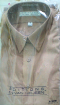 Men's Dress Shirt Long Sleve Dress Shirt By Van Heusen Size 16 Long slee... - $12.00
