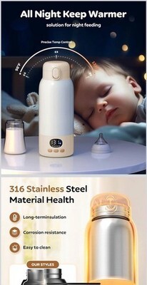 Portable 17oz Baby Bottle Warmer with Rapid Heating and Temperature Control Item image 5
