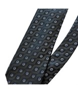 Ermenegildo Zegna Floral Diamond Pattern Silk Tie - $38.40