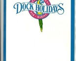 Set of 5 Dock Holidays Menus North Myrtle Beach South Carolina 1993 - $59.34