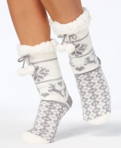 allbrand365 designer Womens Winter Novelty Slipper Socks Color Grey Size L/XL - £9.46 GBP