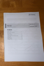 FSA 56 FSA56 Battery Trimmer Parts Diagram List Manual - £10.99 GBP
