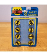 Vintage 90s Batman Rings Party Favors Kids Toy DC Comics 1991 Sealed NOS - $20.30 CAD