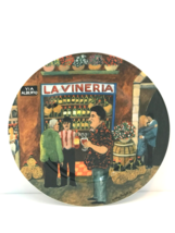 Vtg. Williams Sonoma Tuscan Storefronts &quot;La Vineria&quot; Dinner Plate By Guy Buffet - £31.15 GBP