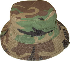Polo Ralph Lauren Mens Green Multi Camouflage Cotton Bucket Hat , S / M 8907-8 - $98.95