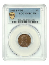 1909-S VDB 1C PCGS MS62BN - $2,495.33