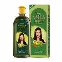 Dabur Amla Gold Hair Oil 300 ml Enriched with Amla, Almonds, and Henna - £10.25 GBP
